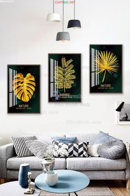 File PSD File bộ tranh treo hiện đại HD40051 (chất lượng in ấn)