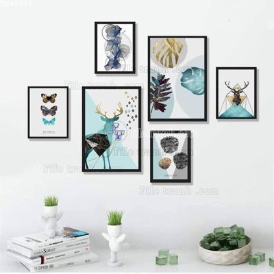 Download file File bộ tranh treo hiện đại HD40053 (chuẩn in) File bộ tranh treo hiện đại HD40053