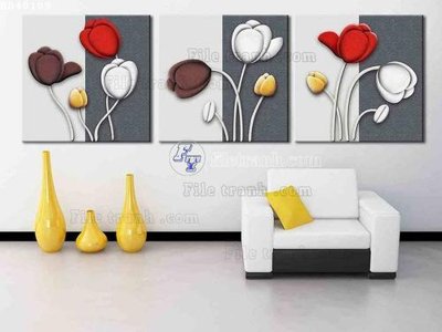File gốc in ấn File bộ tranh treo hiện đại HD40109 chuẩn màu CMYK