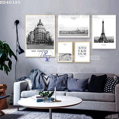 File gốc in ấn File bộ tranh treo hiện đại HD40185 (sẵn sàng tải về)