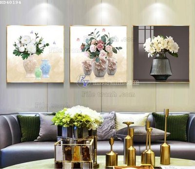 File in mica File bộ tranh treo hiện đại HD40194 (ảnh gốc) đẹp