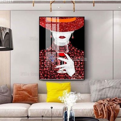 File gốc File bộ tranh treo hiện đại HD40217 (in ấn) màu sắc trung thực