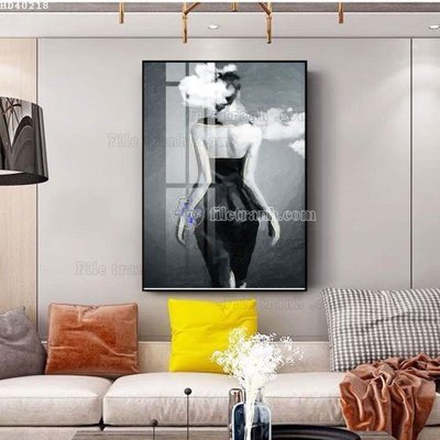 File gốc File bộ tranh treo hiện đại HD40218 (chuẩn màu) cho in offset