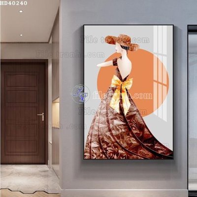 Download file gốc File bộ tranh treo hiện đại HD40240 (in lụa) tranh 3D