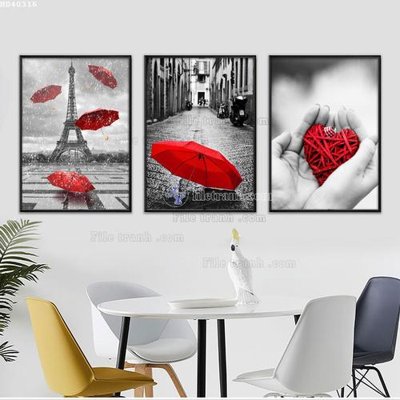File in ấn File bộ tranh treo hiện đại HD40316 (bản gốc) cao cấp