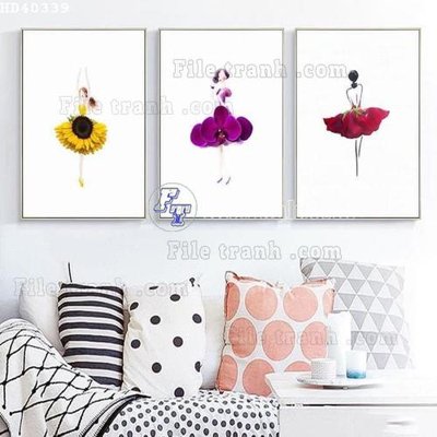 File ảnh File bộ tranh treo hiện đại HD40339 (gốc) cho trang trí nội thất
