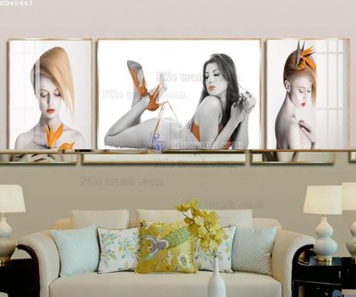 File tranh File bộ tranh treo hiện đại HD40447 (gốc) chủ đề động vật