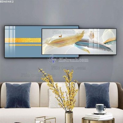 File in ấn File bộ tranh treo hiện đại HD40462 (bản gốc) sắc nét