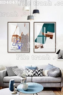 File PSD File bộ tranh treo hiện đại HD40476 (bản gốc) chất lượng nhất