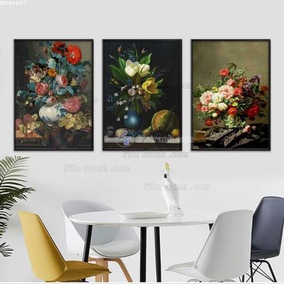 File gốc File bộ tranh treo hiện đại HD40487 (in mica) trang trí