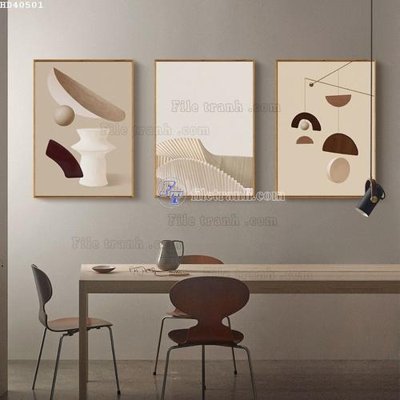 File gốc File bộ tranh treo hiện đại HD40501 (phong cách) cổ điển