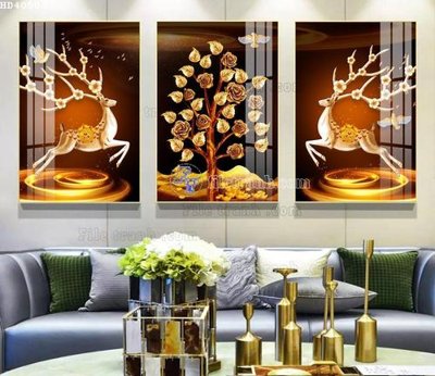 Cung cấp file tranh gốc File bộ tranh treo hiện đại HD40508 độc quyền