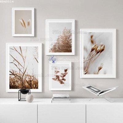 File in trần File bộ tranh treo hiện đại HD40514 (file gốc) phong thủy