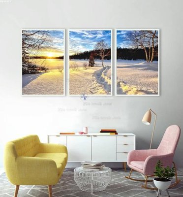 File tranh gốc in trần nhà File bộ tranh treo hiện đại HD40517 3D