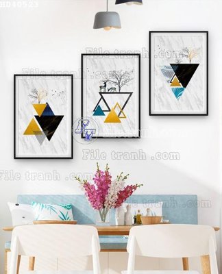 Tệp tin gốc File bộ tranh treo hiện đại HD40523 (chất lượng cao) File bộ tranh treo hiện đại HD40523