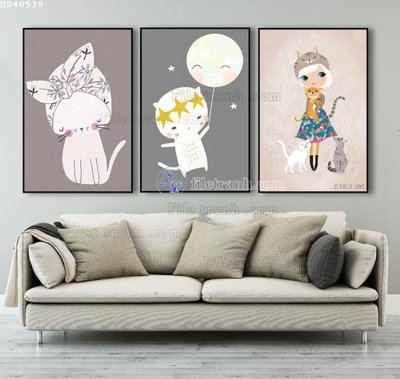 File in ấn File bộ tranh treo hiện đại HD40539 (bản gốc) sắc nét