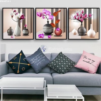 File PSD File bộ tranh treo hiện đại HD40581 (gốc) nhiều lớp (multi-layer)