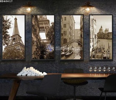 File tranh gốc File bộ tranh treo hiện đại HD40617 (bản đẹp) độc quyền