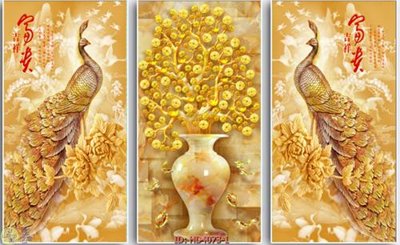 File tranh in tráng gương File tranh treo hiện đại HD4073 (siêu nét)