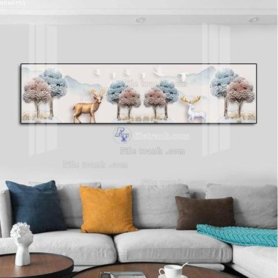 Tải file gốc File bộ tranh treo hiện đại HD40751 dùng cho in ấn