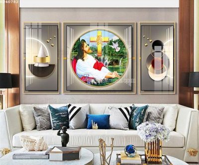 File in trần File bộ tranh treo hiện đại HD40782 (bản gốc) bầu trời