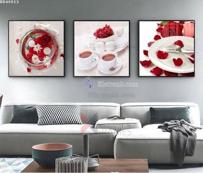 File PSD File bộ tranh treo hiện đại HD40813 (gốc) nhiều lớp (multi-layer)