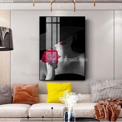 File in ấn File bộ tranh treo hiện đại HD40846 (bản gốc) cao cấp