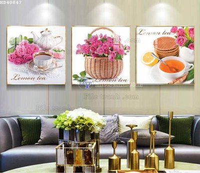 File gốc File bộ tranh treo hiện đại HD40847 (chuẩn CMYK) cho nhà in