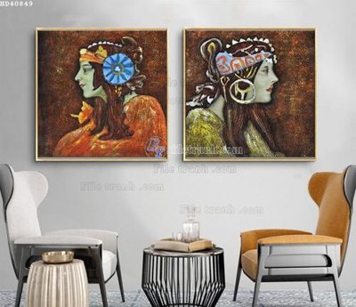 File in lụa File bộ tranh treo hiện đại HD40849 (chất lượng cao) File bộ tranh treo hiện đại HD40849