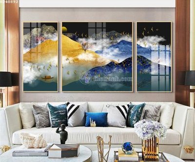 Download file gốc File bộ tranh treo hiện đại HD40892 (in lụa) nghệ thuật