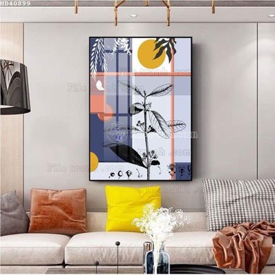 File gốc File bộ tranh treo hiện đại HD40899 (thiết kế) cho in ấn