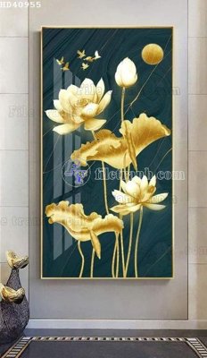 Download file gốc File bộ tranh treo hiện đại HD40955 (in lụa) tranh 3D