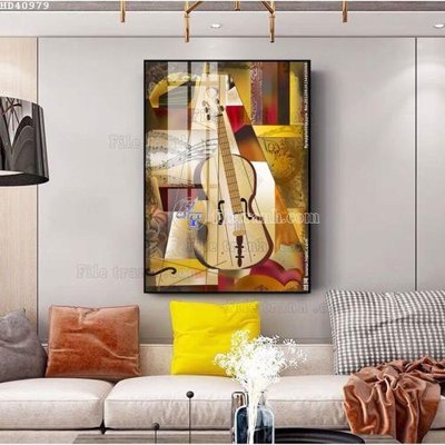 File tranh gốc File bộ tranh treo hiện đại HD40979 (sắc nét từng chi tiết)