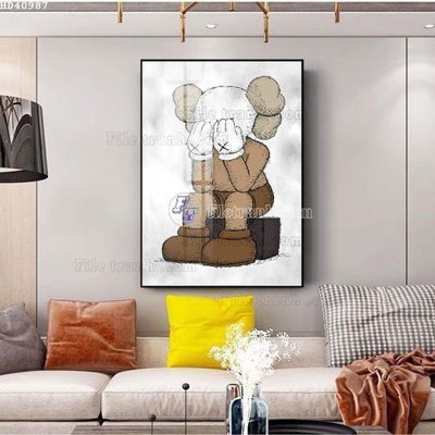 File gốc in mica File bộ tranh treo hiện đại HD40987 chất lượng