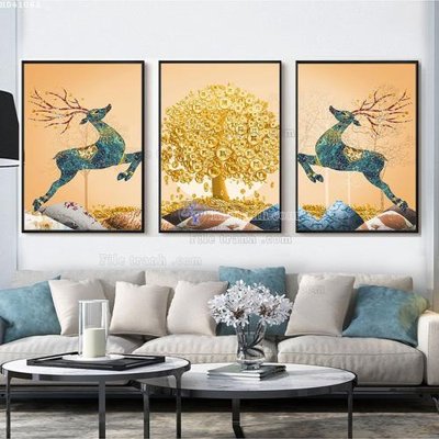 Download file gốc File bộ tranh treo hiện đại HD41062 (in mica) trang trí