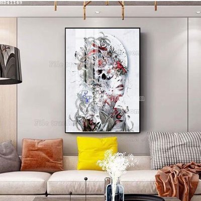 Ảnh gốc file in lụa File bộ tranh treo hiện đại HD41149 chi tiết