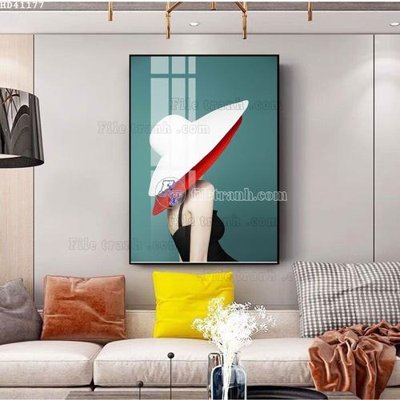 File tranh File bộ tranh treo hiện đại HD41177 (gốc) phong cách tối giản