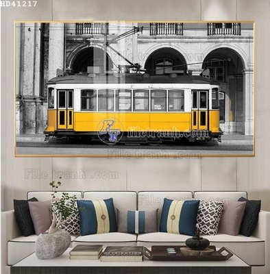 File tranh gốc in trần nhà File bộ tranh treo hiện đại HD41217 3D