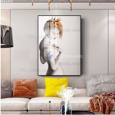 File gốc File bộ tranh treo hiện đại HD41234 (bản quyền) cho in ấn
