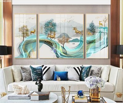 Hình ảnh gốc File bộ tranh treo hiện đại HD41268 (để in khổ lớn)