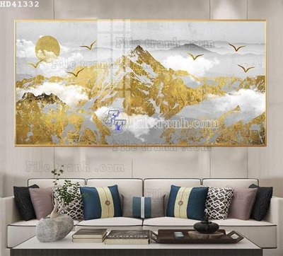 Tải file gốc File bộ tranh treo hiện đại HD41332 dùng cho in ấn