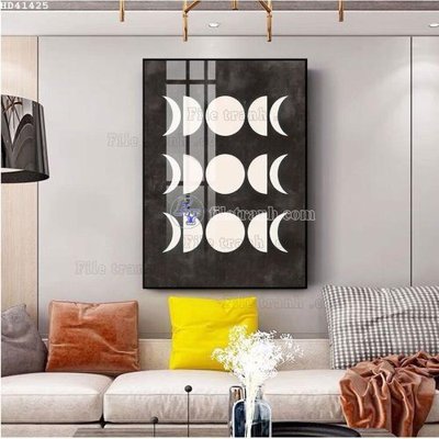 File tranh File bộ tranh treo hiện đại HD41425 (bản gốc) in lụa 3D