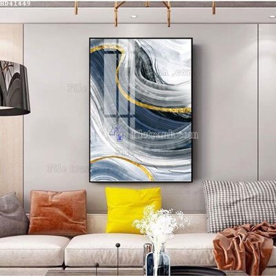 File gốc File bộ tranh treo hiện đại HD41449 (in tráng gương) sang trọng