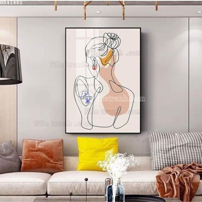 File tranh File bộ tranh treo hiện đại HD41482 (bản gốc) trang trí văn phòng