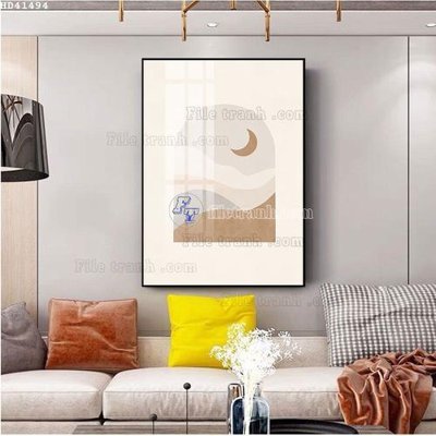 Download file File bộ tranh treo hiện đại HD41494 (gốc) in mica đèn LED