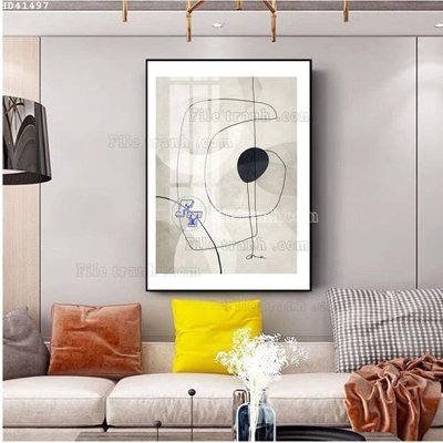 Tải file File bộ tranh treo hiện đại HD41497 (gốc) chủ đề phong thủy