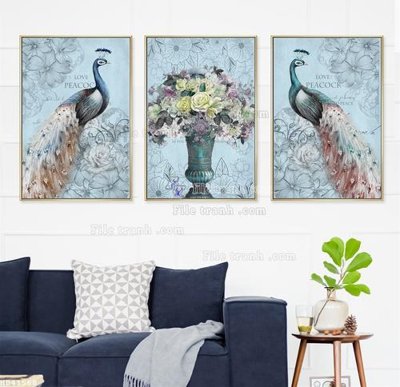 Mua file gốc File bộ tranh treo hiện đại HD41568 (chất lượng) tại Filetranh.com