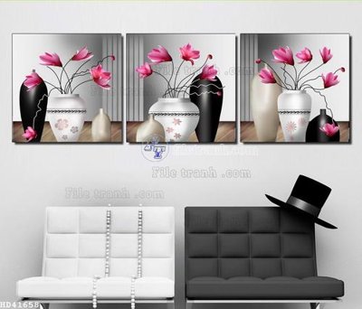 Tải file tranh gốc File bộ tranh treo hiện đại HD41658 chất lượng cao
