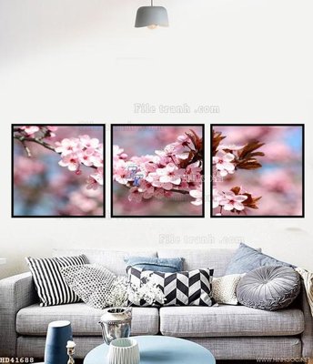 File gốc File bộ tranh treo hiện đại HD41688 (in ấn) màu sắc trung thực