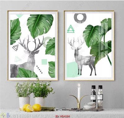 File ảnh File tranh treo hiện đại HD4184 (gốc) in PP, decal